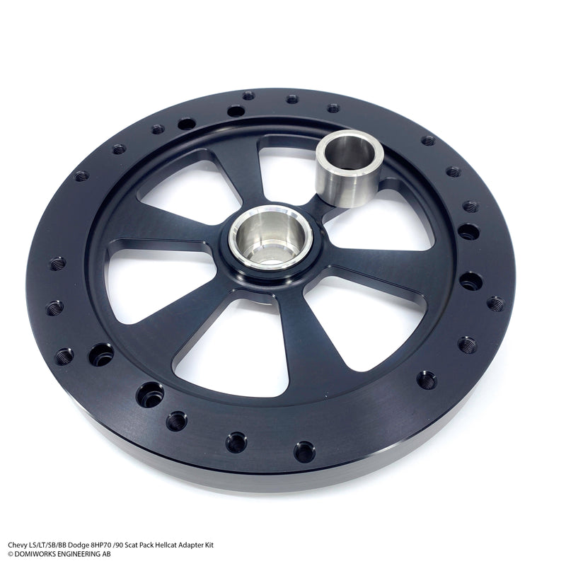 DOMIWORKS CHEVY LS/LT/SB/BB TO DODGE 8HP70 / 8HP90 SCAT PACK HELLCAT ADAPTER KIT
