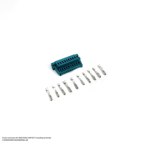 10-PIN CONNECTOR INCLUDING TERMINALS FOR OEM BMW SHIFTER 8HP/DCT