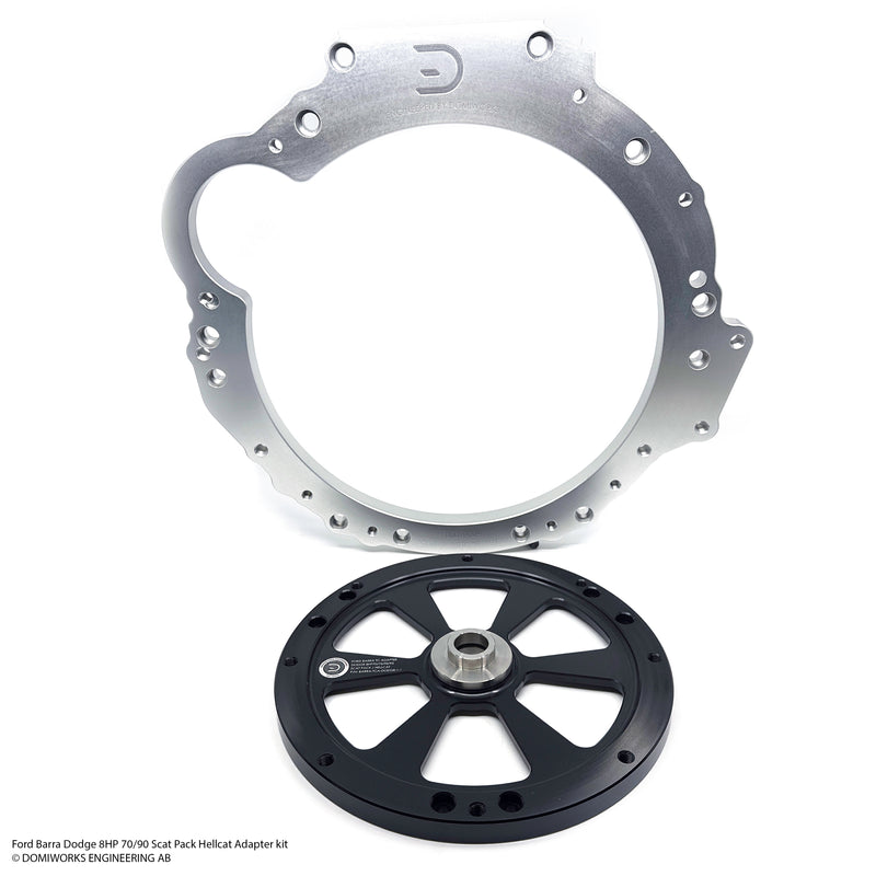 Domiworks FORD BARRA TO DODGE 8HP 70/75/90/95 SCAT PACK HELLCAT ADAPTER KIT