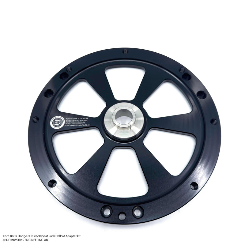 Domiworks FORD BARRA TO DODGE 8HP 70/75/90/95 SCAT PACK HELLCAT ADAPTER KIT
