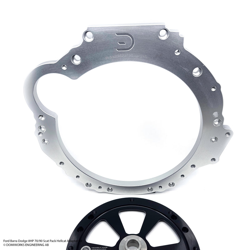 Domiworks FORD BARRA TO DODGE 8HP 70/75/90/95 SCAT PACK HELLCAT ADAPTER KIT