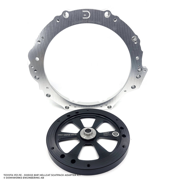 Domiworks TOYOTA 1FZ-FE TO DODGE 8HP 70 / 75 / 90 / 95 HELLCAT SCAT PACK TRACKHAWK ADAPTER KIT