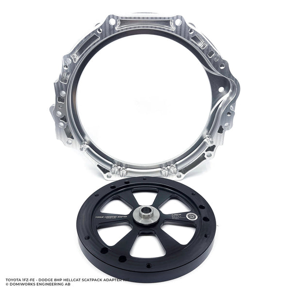 Domiworks TOYOTA 1FZ-FE TO DODGE 8HP 70 / 75 / 90 / 95 HELLCAT SCAT PACK TRACKHAWK ADAPTER KIT